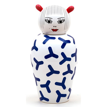 Le Canopie Zoe Dolomite Vase with Cover | Seletti at Lightology Le Canopie Zoe Dolomite Vase with Cover