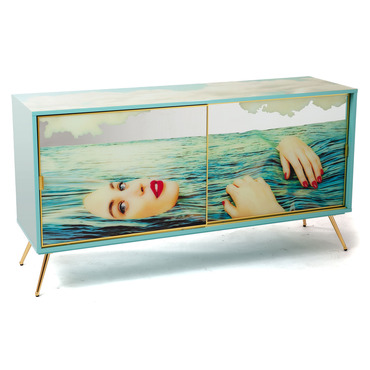 Seagirl Sliding Doors Cabinet | Seletti at Lightology Seagirl Sliding Doors Cabinet