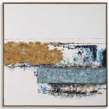 Stacked Against Canvas Art