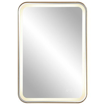 Crofton Rectangular Lighted Vanity Mirror | Uttermost at Lightology Crofton Rectangular Lighted Vanity Mirror