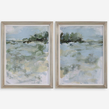 Far Away View Landscape Art Set of 2 | Uttermost at Lightology Far Away View Landscape Art Set of 2