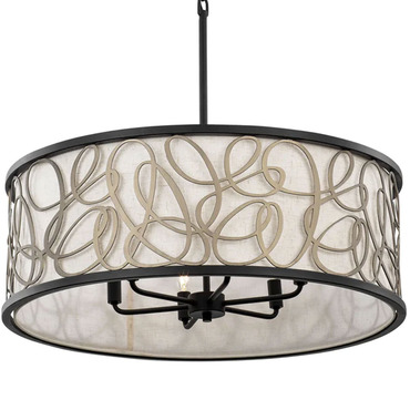 Scribble Drum Pendant | Varaluz at Lightology Scribble Drum Pendant