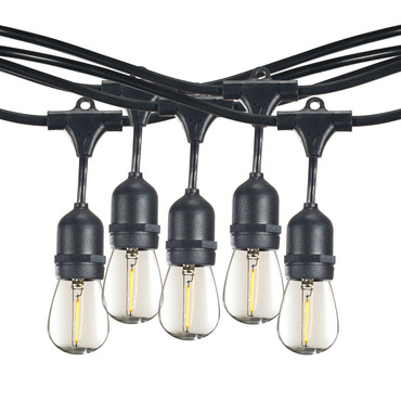 String Light Kit S14 E26 Base 30 Foot/12-Socket 2-PACK | Bulbrite at Lightology String Light Kit S14 E26 Base 30 Foot/12-Socket 2-PACK