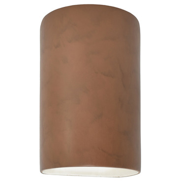 Ceramic Cylinder Up / Down Wall Sconce | Justice Design at Lightology Ceramic Cylinder Up / Down Wall Sconce