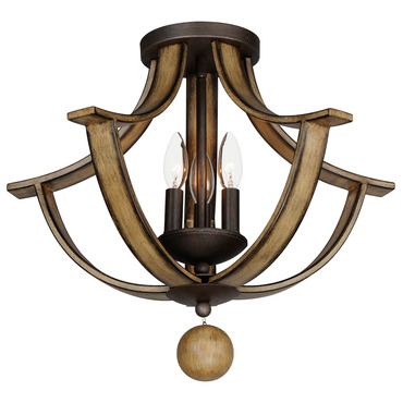 Basque Semi Flush Ceiling Light | Maxim Lighting at Lightology Basque Semi Flush Ceiling Light