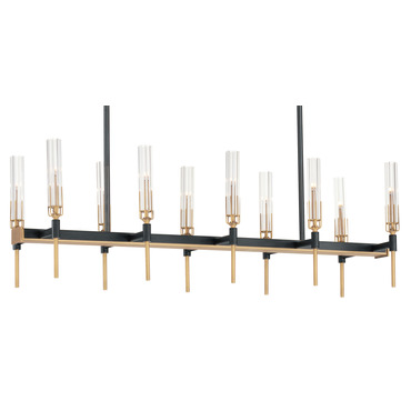 Flambeau Linear Chandelier | Maxim Lighting at Lightology Flambeau Linear Chandelier