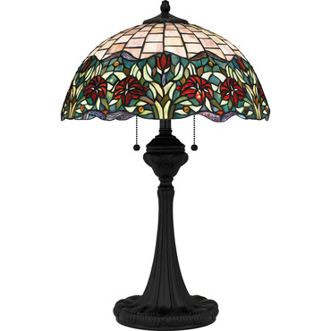 Venice Tiffany Table Lamp | Quoizel at Lightology Venice Tiffany Table Lamp