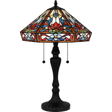 Brenner Tiffany Table Lamp | Quoizel at Lightology Brenner Tiffany Table Lamp
