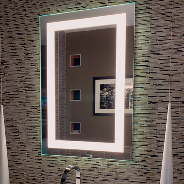 Classic L01D Vertical Full Frame Inset LED Mirror | Matrix Mirrors at Lightology Classic L01D Vertical Full Frame Inset LED Mirror