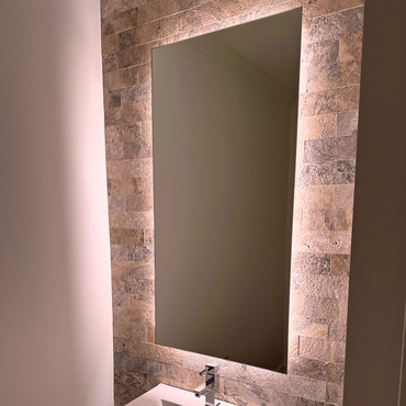 Classic L05I Vertical No Frost Indirect LED Mirror | Matrix Mirrors at Lightology Classic L05I Vertical No Frost Indirect LED Mirror