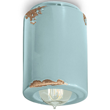 Vintage Cylinder Ceiling Light | Ferroluce at Lightology Vintage Cylinder Ceiling Light