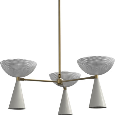 Molto 3-Arm Chandelier