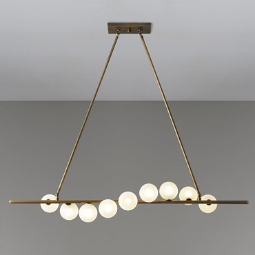 Nautilus Linear Chandelier | Blueprint Lighting at Lightology Nautilus Linear Chandelier
