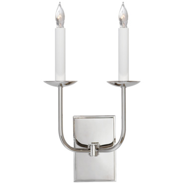 TT Double Wall Sconce | Visual Comfort Signature at Lightology TT Double Wall Sconce