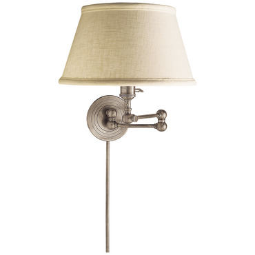 Boston Swing-arm Plug-in Wall Sconce | Visual Comfort Signature at Lightology Boston Swing-arm Plug-in Wall Sconce