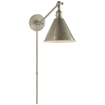 Boston Functional Plug-in Library Sconce | Visual Comfort Signature at Lightology Boston Functional Plug-in Library Sconce