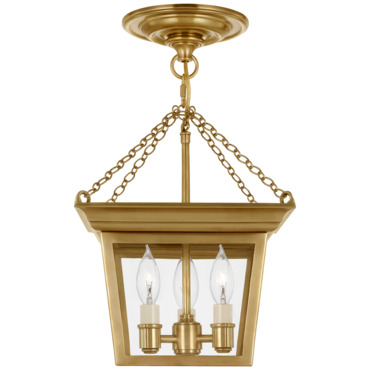 Cornice Semi Flush Ceiling Light | Visual Comfort Signature at Lightology Cornice Semi Flush Ceiling Light