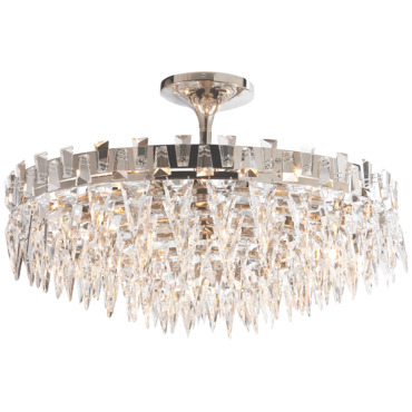 Trillion Semi Flush Ceiling Light | Visual Comfort Signature at Lightology Trillion Semi Flush Ceiling Light