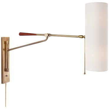 Frankfort Plug-in / Hardwired Articulating Wall Light | Visual Comfort Signature at Lightology Frankfort Plug-in / Hardwired Articulating Wall Light