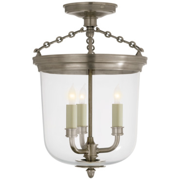 Merchant Semi Flush Ceiling Light | Visual Comfort Signature at Lightology Merchant Semi Flush Ceiling Light