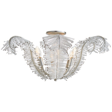 Calais Semi Flush Ceiling Light | Visual Comfort Signature at Lightology Calais Semi Flush Ceiling Light