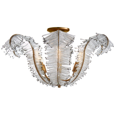 Calais Semi Flush Ceiling Light | Visual Comfort Signature at Lightology Calais Semi Flush Ceiling Light