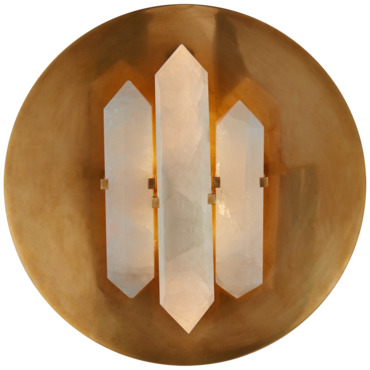 Halcyon Round Wall Sconce | Visual Comfort Signature at Lightology Halcyon Round Wall Sconce