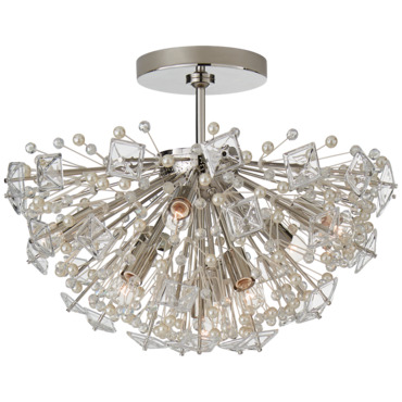 Dickinson Semi Flush Ceiling Light | Visual Comfort Signature at Lightology Dickinson Semi Flush Ceiling Light