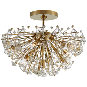 Dickinson Semi Flush Ceiling Light | Visual Comfort Signature at Lightology Dickinson Semi Flush Ceiling Light