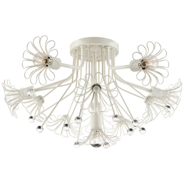 Keaton Semi Flush Ceiling Light | Visual Comfort Signature at Lightology Keaton Semi Flush Ceiling Light