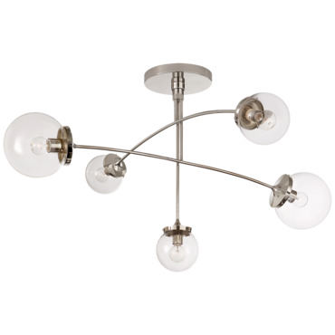 Prescott Convertible Chandelier | Visual Comfort Signature at Lightology Prescott Convertible Chandelier