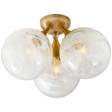 Cristol Triple Ceiling Light | Visual Comfort Signature at Lightology Cristol Triple Ceiling Light