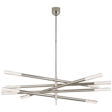 Rousseau Articulating Tube Chandelier | Visual Comfort Signature at Lightology Rousseau Articulating Tube Chandelier