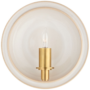 Leeds Round Wall Sconce | Visual Comfort Signature at Lightology Leeds Round Wall Sconce