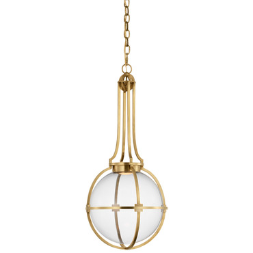 Gracie Captured Globe Pendant | Visual Comfort Signature at Lightology Gracie Captured Globe Pendant