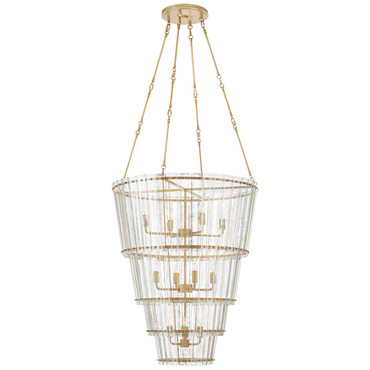 Cadence Waterfall Chandelier | Visual Comfort Signature at Lightology Cadence Waterfall Chandelier