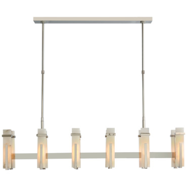 Malik Linear Chandelier | Visual Comfort Signature at Lightology Malik Linear Chandelier