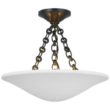 Mollino Semi Flush Ceiling Light | Visual Comfort Signature at Lightology Mollino Semi Flush Ceiling Light