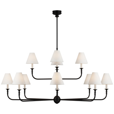Piaf Two Tiered Chandelier | Visual Comfort Signature at Lightology Piaf Two Tiered Chandelier