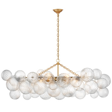 Talia Linear Chandelier | Visual Comfort Signature at Lightology Talia Linear Chandelier