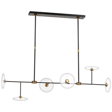 Calvino Linear Chandelier | Visual Comfort Signature at Lightology Calvino Linear Chandelier