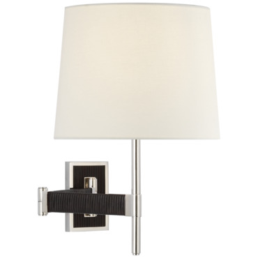 Elle Swing Arm Plug-in / Hardwired Wall Sconce | Visual Comfort Signature at Lightology Elle Swing Arm Plug-in / Hardwired Wall Sconce