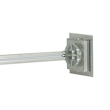 Monorail 2 Inch Square Direct End Power Feed | Visual Comfort Architectural at Lightology Monorail 2 Inch Square Direct End Power Feed