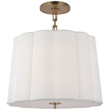 Simple Scallop Pendant | Visual Comfort Signature at Lightology Simple Scallop Pendant