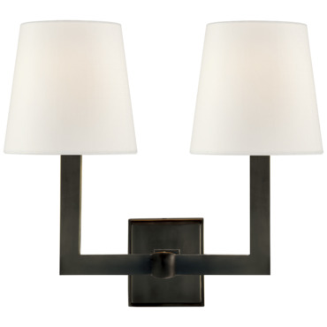 Square Tube Double Wall Sconce