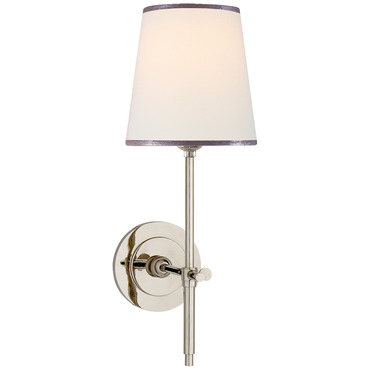 Bryant Fabric Trim Wall Sconce | Visual Comfort Signature at Lightology Bryant Fabric Trim Wall Sconce