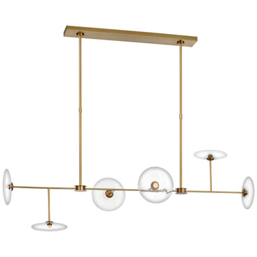 Calvino Linear Chandelier | Visual Comfort Signature at Lightology Calvino Linear Chandelier