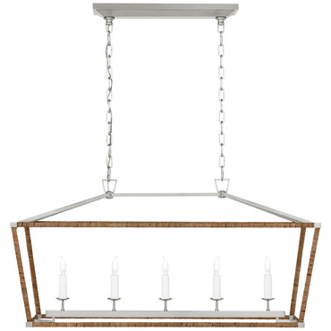 Darlana Wrapped Linear Chandelier | Visual Comfort Signature at Lightology Darlana Wrapped Linear Chandelier