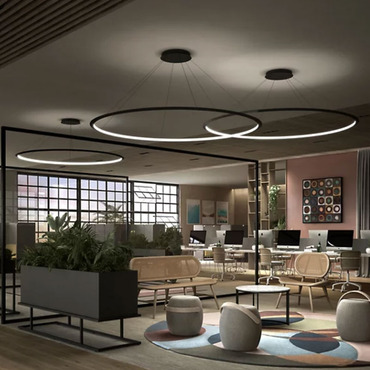 Circular 1 Inward Facing Ring Pendant - Floor Model | Bover at Lightology Circular 1 Inward Facing Ring Pendant - Floor Model