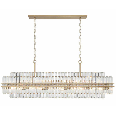 Hayes Linear Chandelier | Crystorama at Lightology Hayes Linear Chandelier